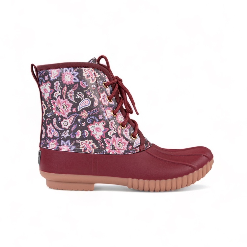 Simply Southern RAIN BOOTS LACE UP - BLOOM - Picture 1 of 4